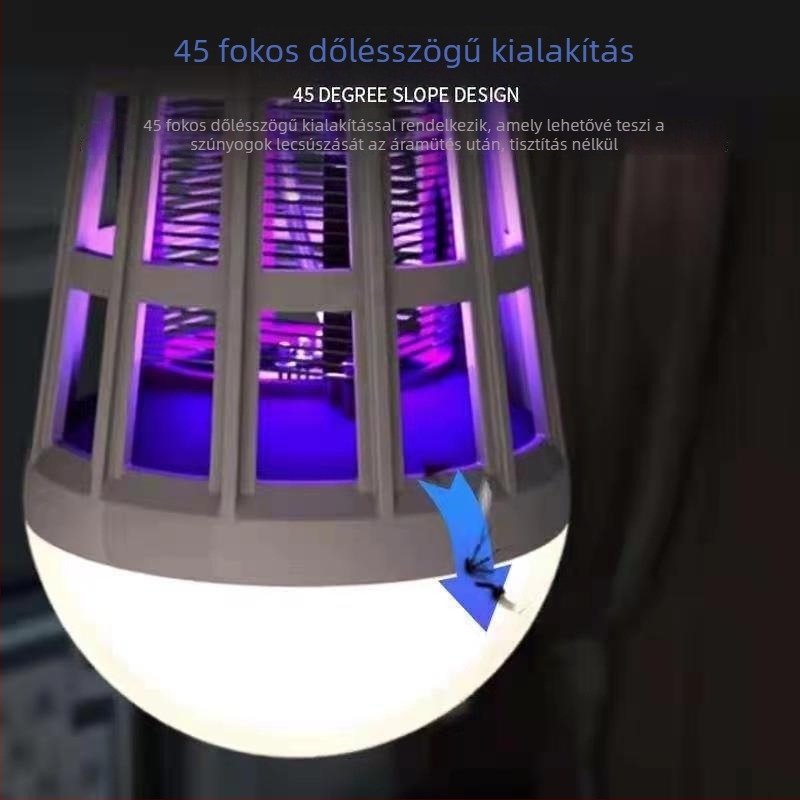 LED szúnyogriasztó izzó, E27-es foglalattal – kettős használat: világítás és fizikai védelem otthonra
