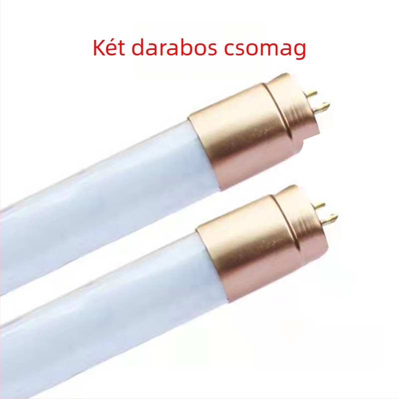T8 LED cső, egyoldali tápellátás, 1.2 m, 18 W, üvegcsík, nappali világítás, nagy fényerő