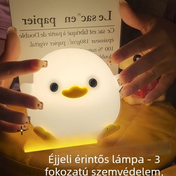 Új Doudou Duck – szemvédő éjjeli lámpa érintéses kapcsolóval, USB-töltéssel, rendkívül hosszú üzemidő, környezeti megvilágítás