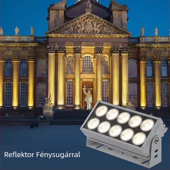 LED egyetlen sugárú spotlámpa, vízálló, kültéri falmosó világítás, távirányítású vetítéses spot, hosszú kilövésű oszloplámpa