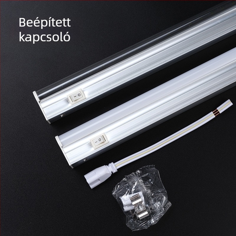T5 LED integrált fluoreszcens cső tartóval és kapcsolóval