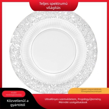 Otthoni használatra készült LED kristály lámpa repülőcsésze formában, szemvédő, energiatakarékos és rendkívül világos, E27-es foglalat, hálószobába.