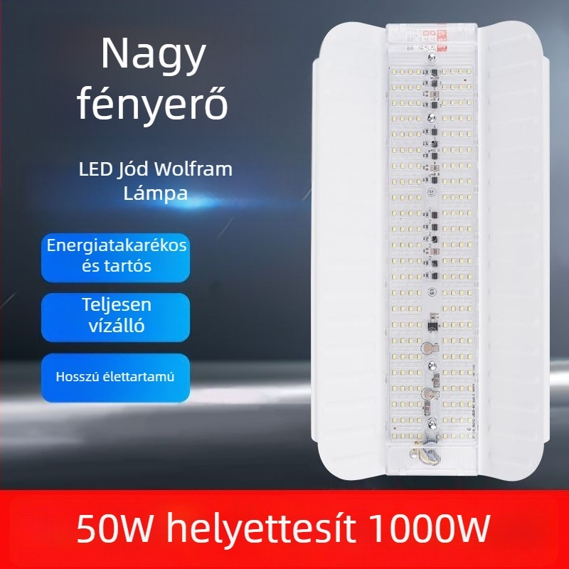 Kültéri LED reflektor építkezéshez, rendkívül fényes, IP65 vízálló, 144 LED, 20000 lm