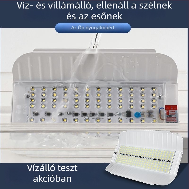 Kültéri LED reflektor építkezéshez, rendkívül fényes, IP65 vízálló, 144 LED, 20000 lm