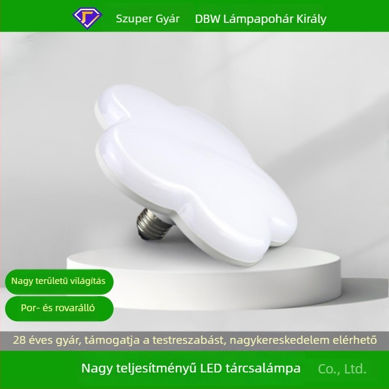 Plum Blossom UFO mennyezeti lámpa LED égővel, beltéri otthoni világítás, függő lámpa
