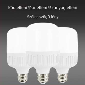 Otthoni LED lámpa, E27-es foglalat, energiatakarékos, fehér fény, beltéri világítás, szemvédő, villogásmentes