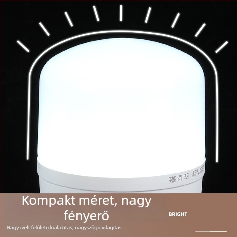 Jiesilang LED izzó hangvezérléssel, energiatakarékos, nagy teljesítményű csavaros foglalattal