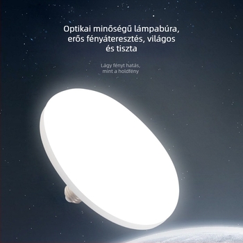 Teljes spektrumú LED UFO lámpa, három színhőmérséklet, nagy fényerő, energiatakarékos, szemkímélő, mennyezet-lámpa E27-es foglalattal