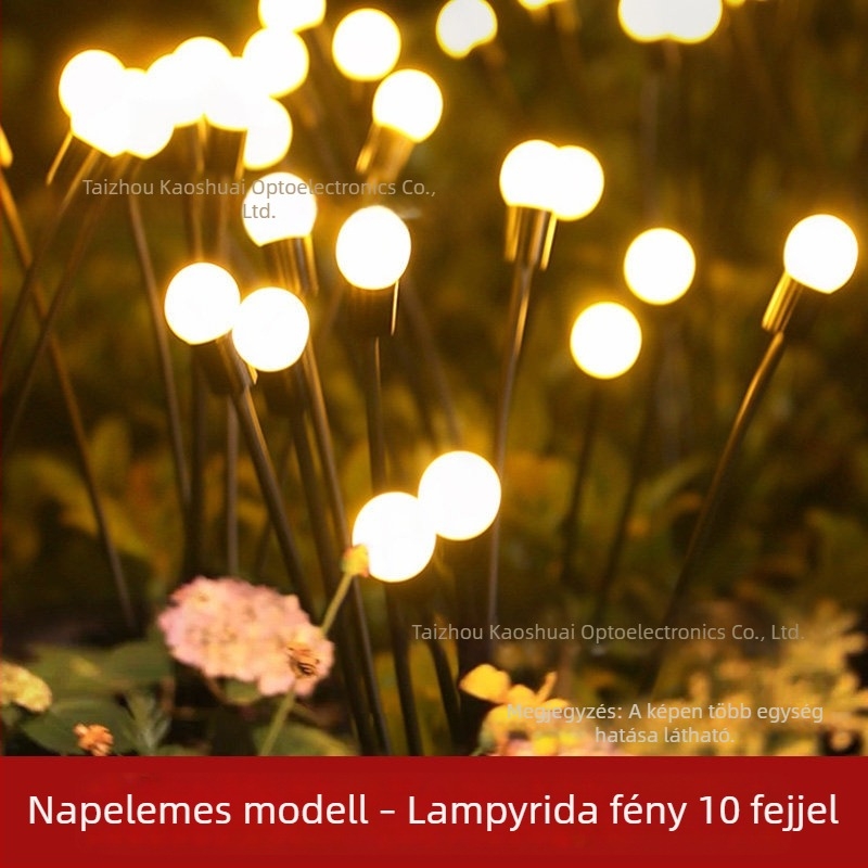 Kültéri napelemes tündérfények kerthez és az udvarhoz, vízálló dekoratív lámpa otthoni használatra