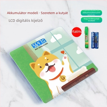Digitális testsúly- és testzsírmérő, otthoni használatra, pontos és tartós, felnőttek és diákok számára