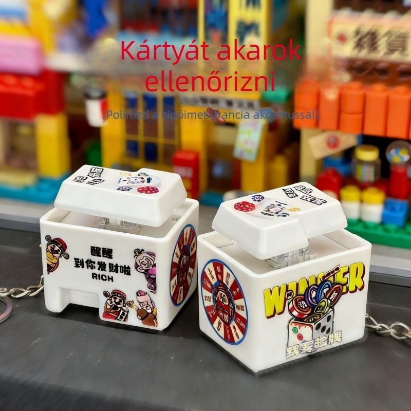 Kártyaellenőrző eszköz, cipőfényező medál, kulcstartó hanggal ellátott – tréfás ajándék barátoknak és diákoknak