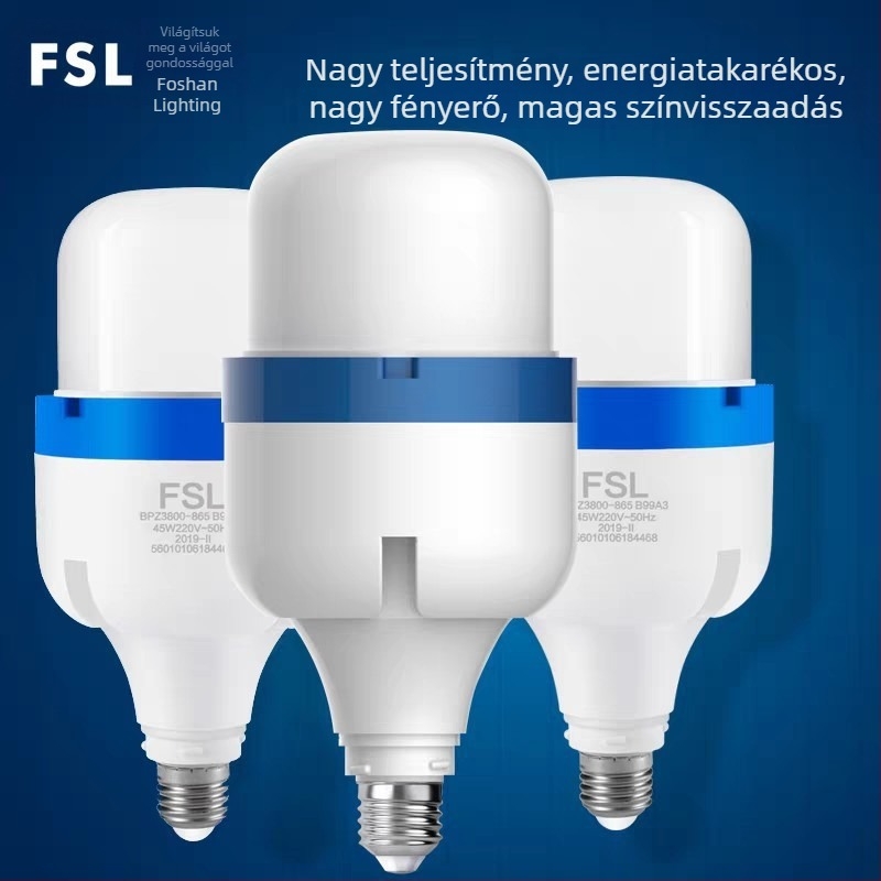 FSL Foshan Lighting LED izzó 80W, hengeres, E27, Dazzling Wind sorozat
