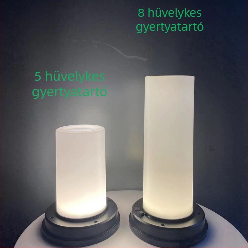 USB-töltésű kör alakú napelemes lámpa kültéri, vízálló LED világítás