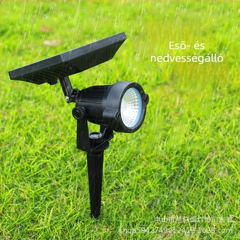 Napelemes LED talajlámpa kerthez és fák megvilágításához, tájképhez, nagy teljesítményű gyepvilágítás, modern dizájn