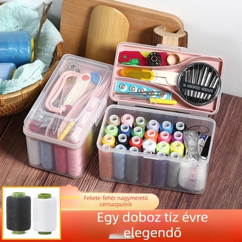 Háztartási varrókészlet kézi varráshoz, ideális a kollégiumi szobába, magas minőségű, praktikus, fejlett készlet