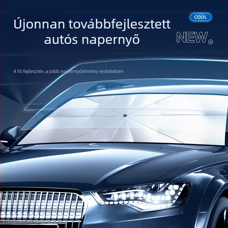 Autó napvédő, összecsukható szélvédővédő és hőszigetelés