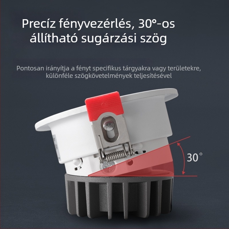 LED beépített spotfény anti‑glare downlighttal, otthoni falakhoz és mennyezethez, szembarát falmosó világítás