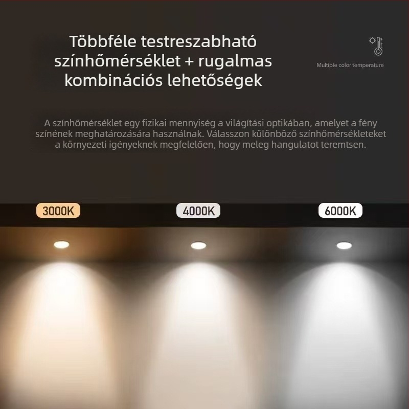 Beépített falmosó spot, anti‑reflexiós LED mennyezetfény rendkívül keskeny kerettel a nappaliba