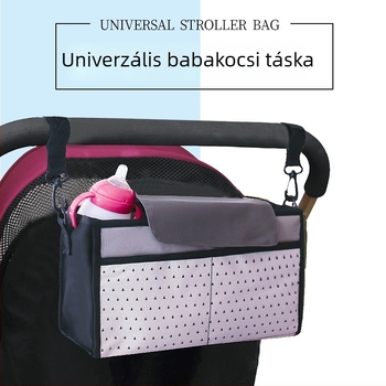 Babakocsihoz tervezett táska pelenkatárolóval, könnyű anya- és babatáska, nagy kapacitású
