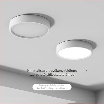 LED ultra vékony felületre szerelt downlight lakossági és kereskedelmi világításhoz, lyukmentes szerelés, kör alakú, ideális bevásárlóközpontokban és üzletekben, másodlagos világítás