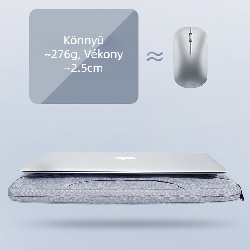 Nothing Könnyű üzleti laptop- és tabletatáska, többfunkciós válltáska, párnázott belső résszel, szürke