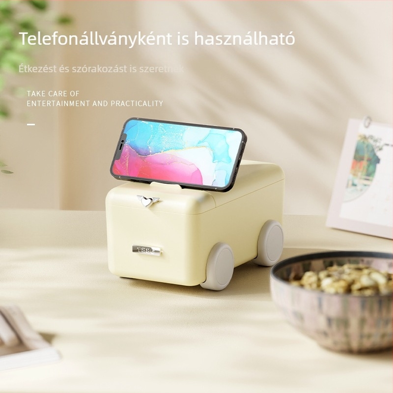 Otthoni étkezőasztalra készült zsebkendő doboz, asztali zsebkendő tartó elválasztóval és tárolóval, logó nyomtatás lehetséges