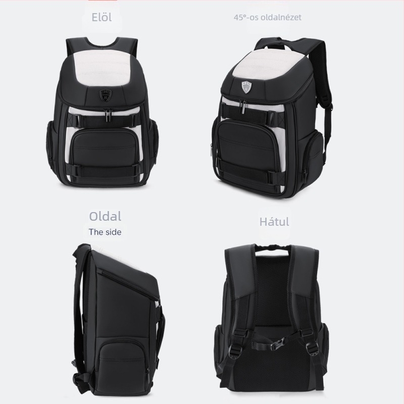 Unisex üzleti és utazó hátizsák, 20–35 L kapacitás, 12 colos laptoprekesz, poliészter