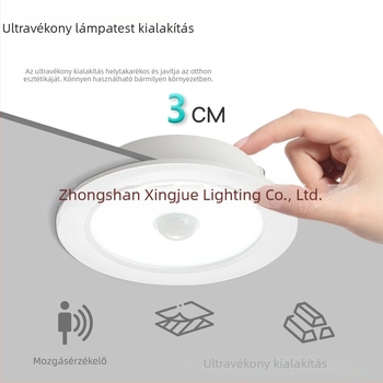 Beépített infravörös mozgásérzékelős downlight, késleltetett kikapcsolással, folyosókhoz és hotelfolyosókhoz; ultraérzékeny intelligens világítás