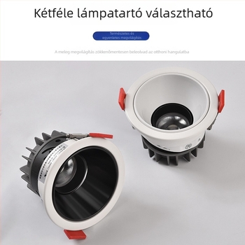COB mély anti-glare beépített spotlámpa, magas CRI, mennyezeti világítás nappalira és folyosóra, falmosó fény