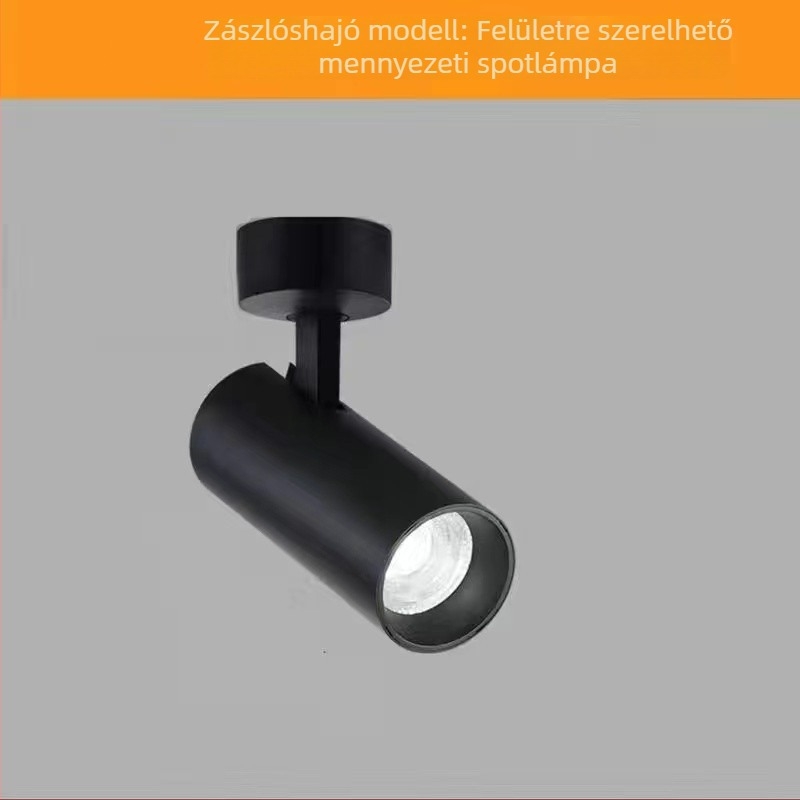 Felszínre szerelhető LED-spottok kereskedelmi háttérfalakhoz, COB-spottok állítható szögű mennyezettel, új modell ruházati boltok számára