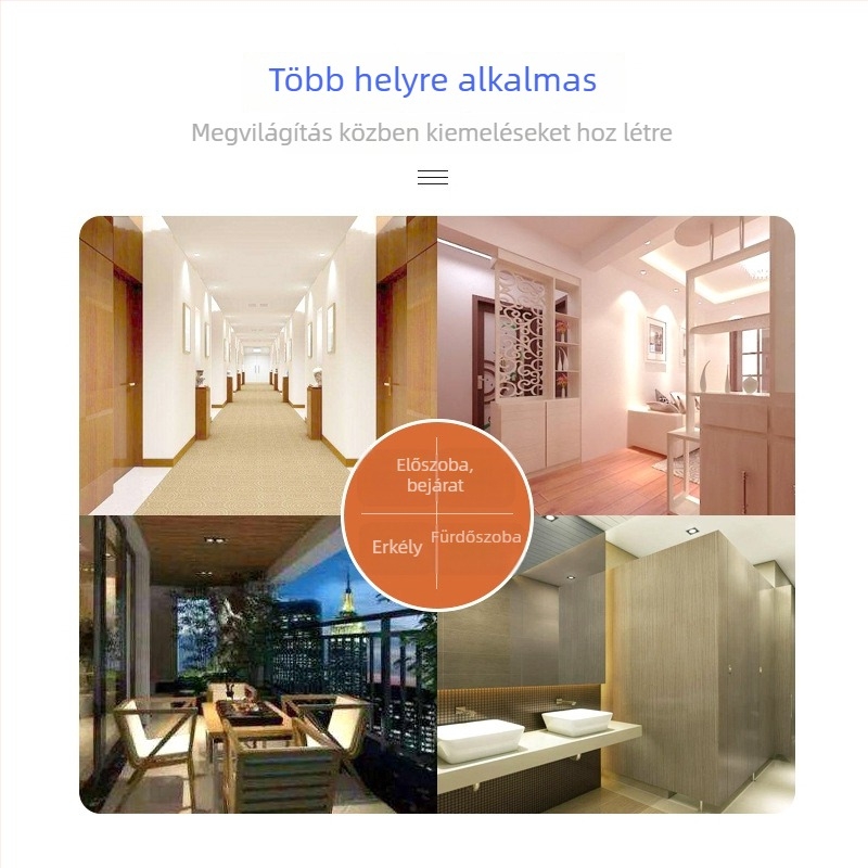LED downlight hangvezérléssel, radaros és infravörös mozgásérzékelővel