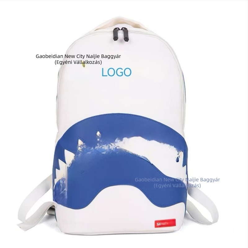 PU bőrtáska-hatású hátizsák, casual stílusban, nagy kapacitású 20–35 L, uniszex, iskola és utazás számára, 10 colos laptop befogadására, rajzfilm mintázat, nylon bélés, légrugós vállpántok, 2025 tavasz
