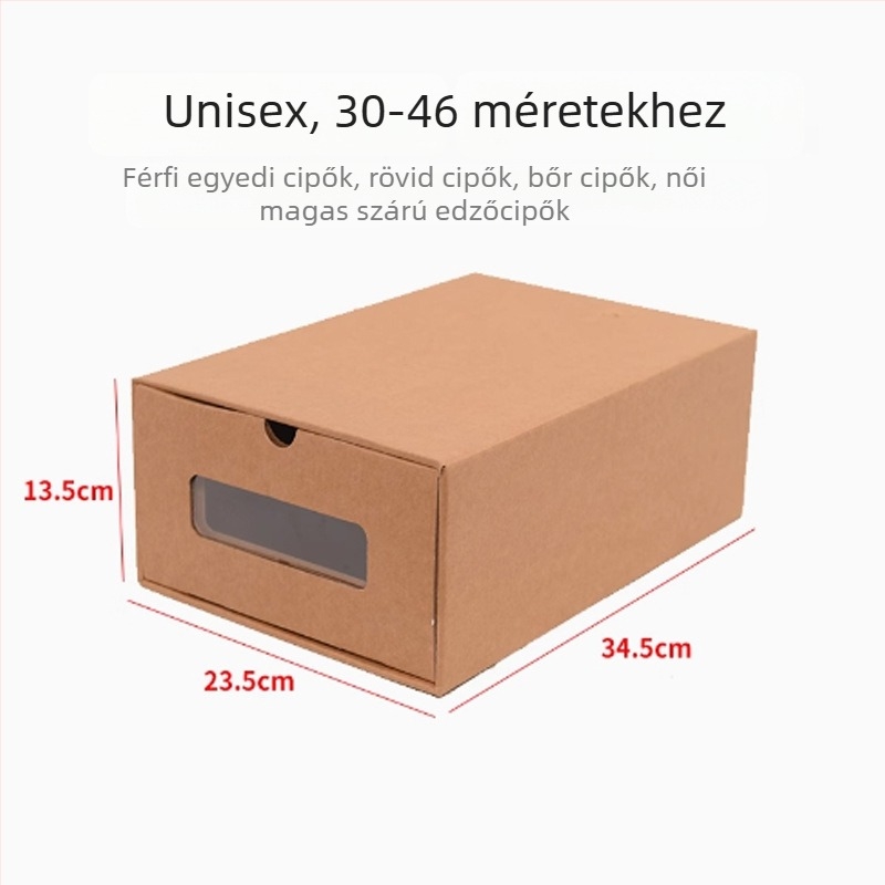 Vastag Kraft papírból készült fióktároló doboz