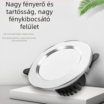 LED mennyezeti downlight magas fényerővel és villogásmentes működéssel nappalira és folyosóra, beépített kivitel