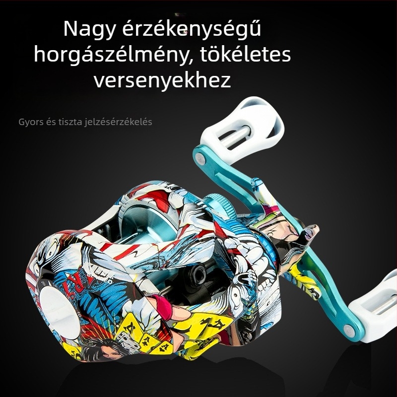 Kemei Kingfisher Graffiti – Magas érzékenységű, teljes réz fogak, hosszú tengely és damilos orsó