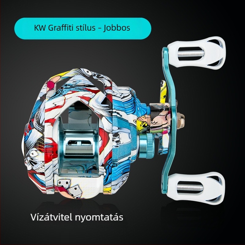 Kemei Kingfisher Graffiti – Magas érzékenységű, teljes réz fogak, hosszú tengely és damilos orsó