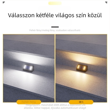Napelemes lépcsőfények kültéri használatra – vízálló világítás lépcsők és ösvények számára, kertben és udvaron