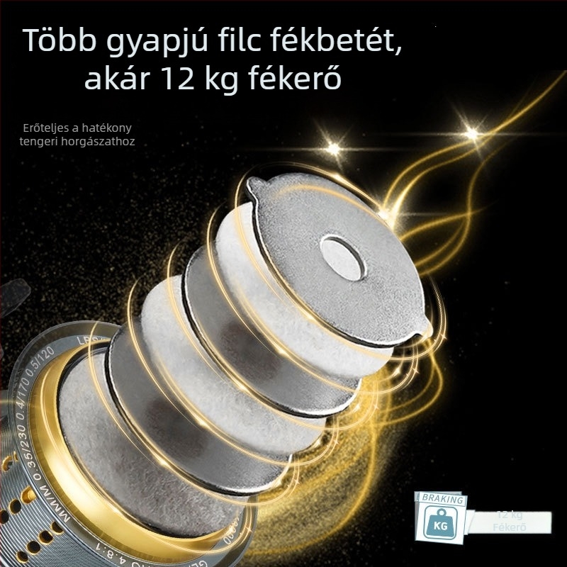 Chen Sheng horgászorsó, teljesen fémből, 10000-es méret, hézagmentes kialakítás, hosszú dobás tengeri horgásatra