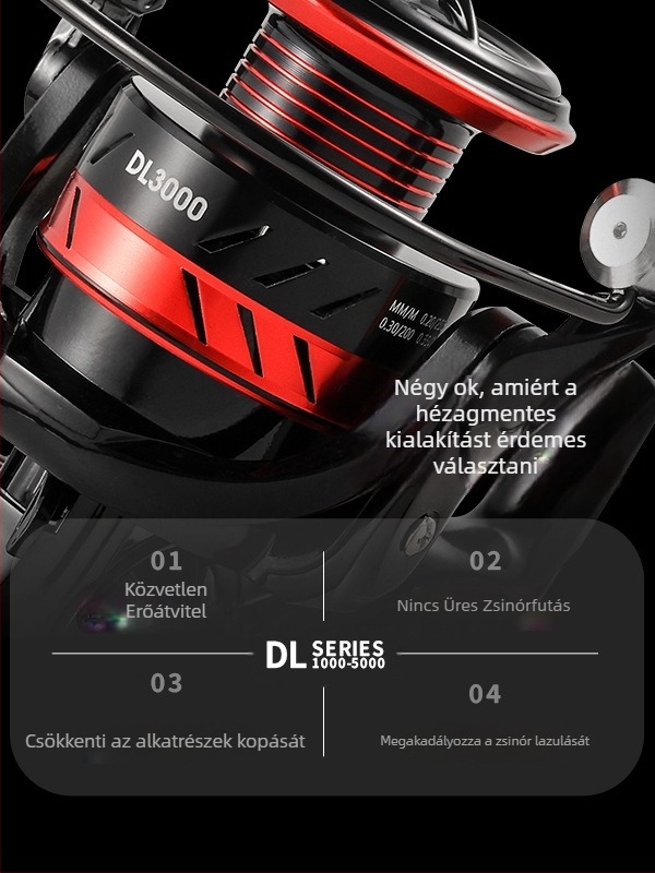 Fishmx spinning orsó – teljes fém felépítés, orsóház, játékmentes, hosszú dobás, sósvízre tervezve