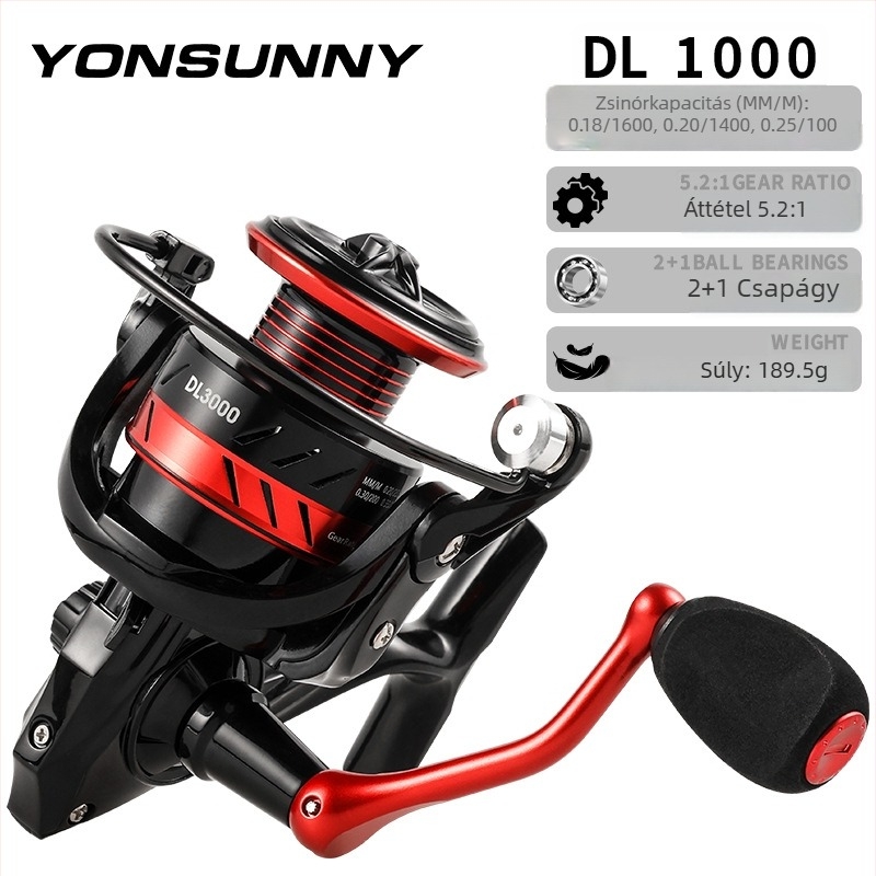 Fishmx spinning orsó – teljes fém felépítés, orsóház, játékmentes, hosszú dobás, sósvízre tervezve