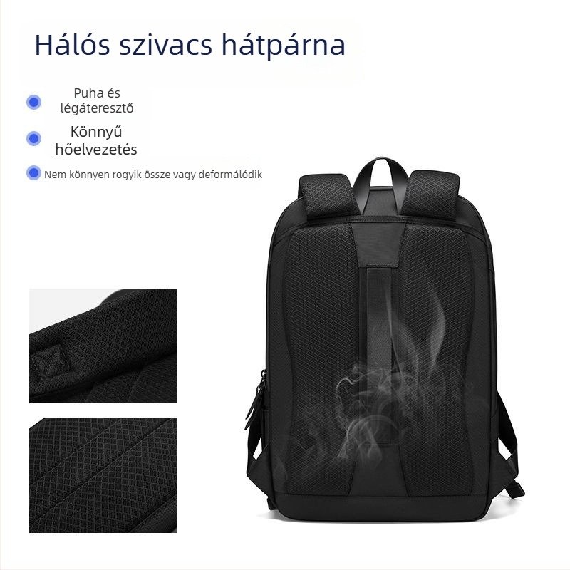 Uniszex vákuumos tömörítésű hátizsák bővíthető kapacitású, száraz–nedves szétválasztással utazáshoz, multifunkcionális táska