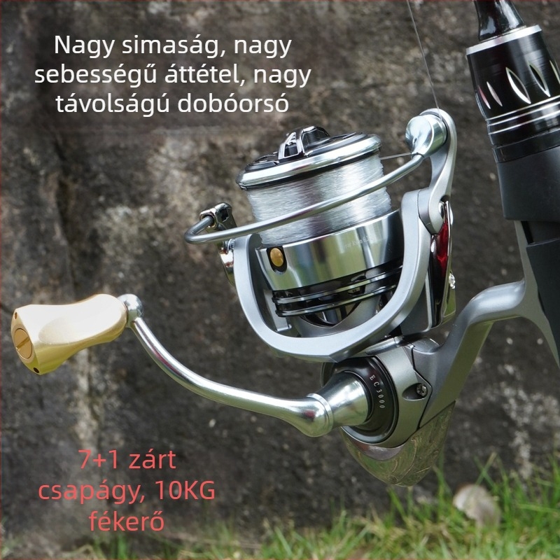 Chensheng új modell SPINNING orsó, teljesen fémből készült konstrukció, sekély orsó, hosszú távolságú dobás, nagy sebesség