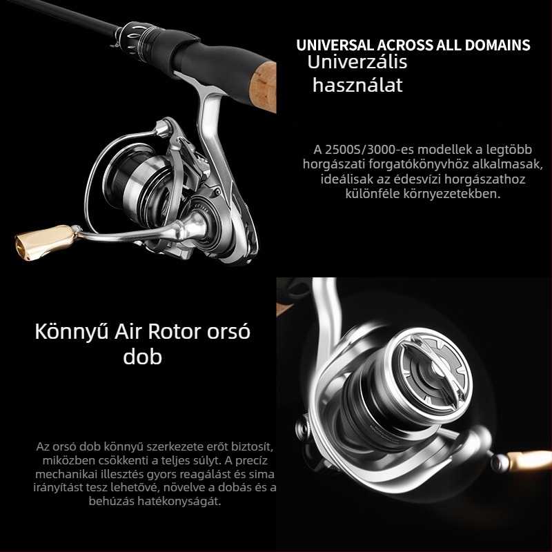 Chensheng új modell SPINNING orsó, teljesen fémből készült konstrukció, sekély orsó, hosszú távolságú dobás, nagy sebesség