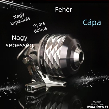 White Shark 39 és Black Shark 39 csúzlis halászati készlet, fémből készült kivitel, kézvédő, halas dartok, kültéri használatra