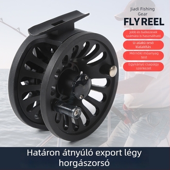 Műanyag fly fishing orsó, előre hajtású, jég- és tengeri horgászatra