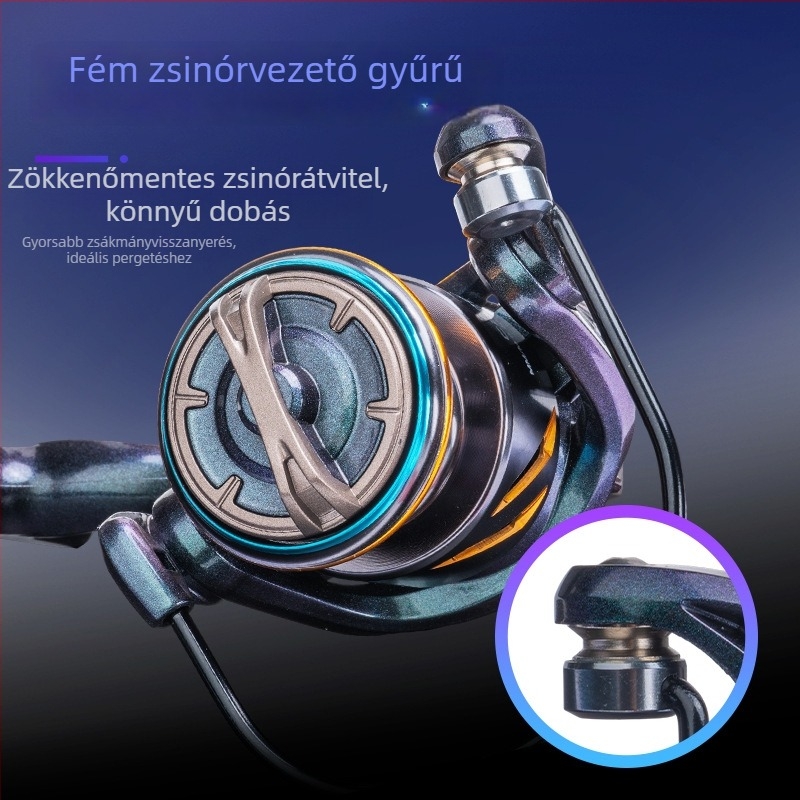 DEUKIO teljesen fémből készült kaméleon spinning orsó