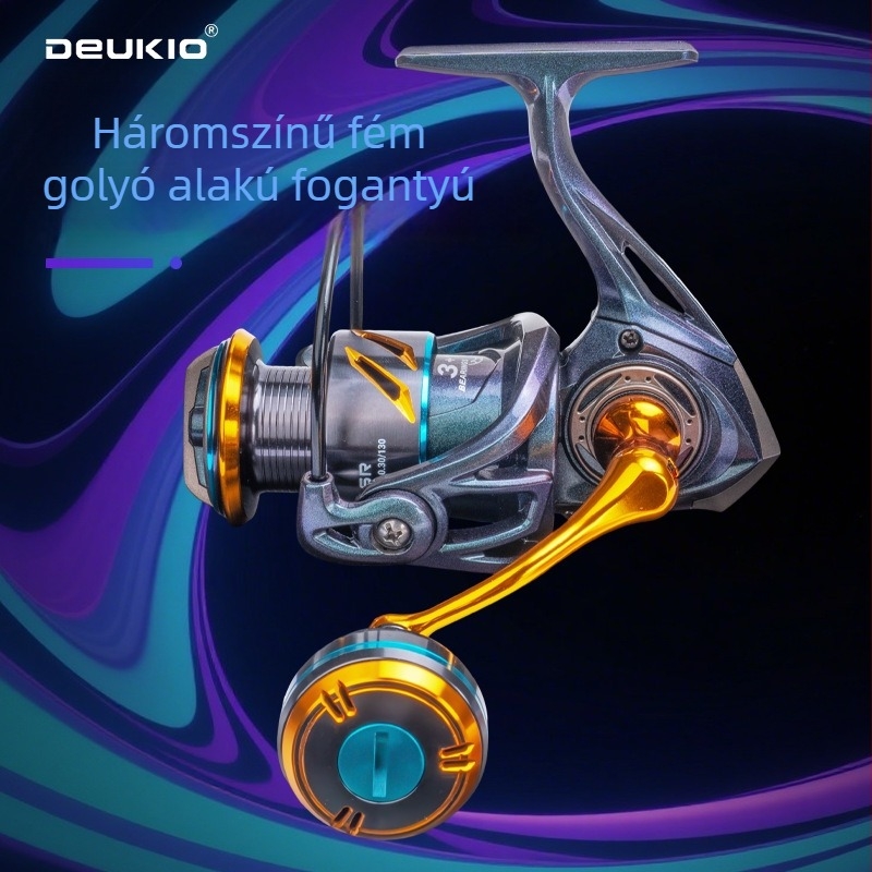 DEUKIO teljesen fémből készült kaméleon spinning orsó