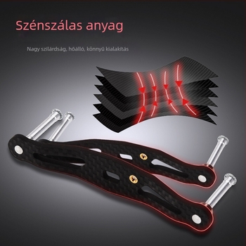 Szénszálas rocker-kar vízcsepp orsóhoz, ultra-könnyű, univerzális illeszkedés