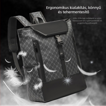 Uniszex hátizsák szintetikus nubuk bőrből üzleti utazásokhoz, nagy kapacitású 36–55 L, 15 hüvelykes laptophoz