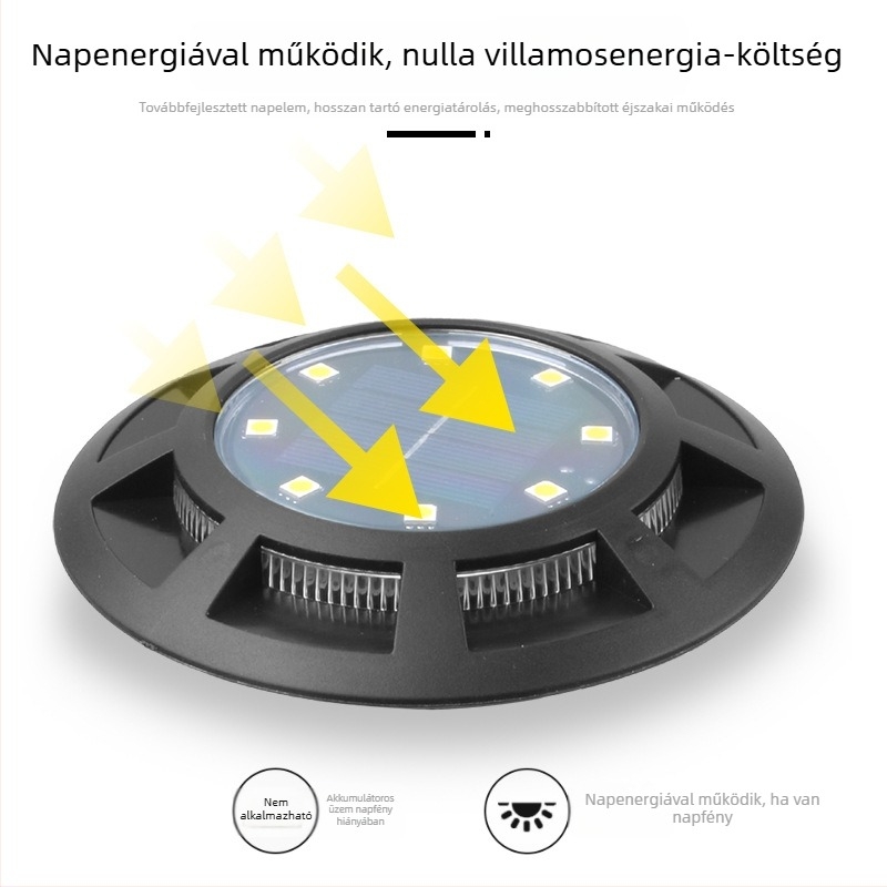 Napelemes földalatti világítás kültérre – LED világítás gyepre és tájra, vízálló